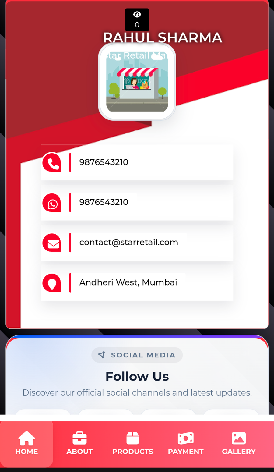 Template 7 visual preview